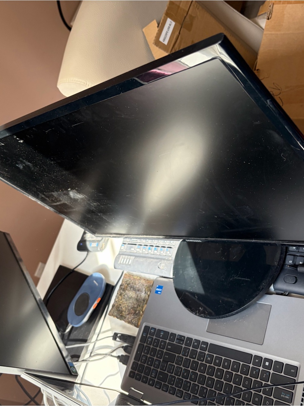 Black Computer Monitor - Sleek Black Display for Desktops
